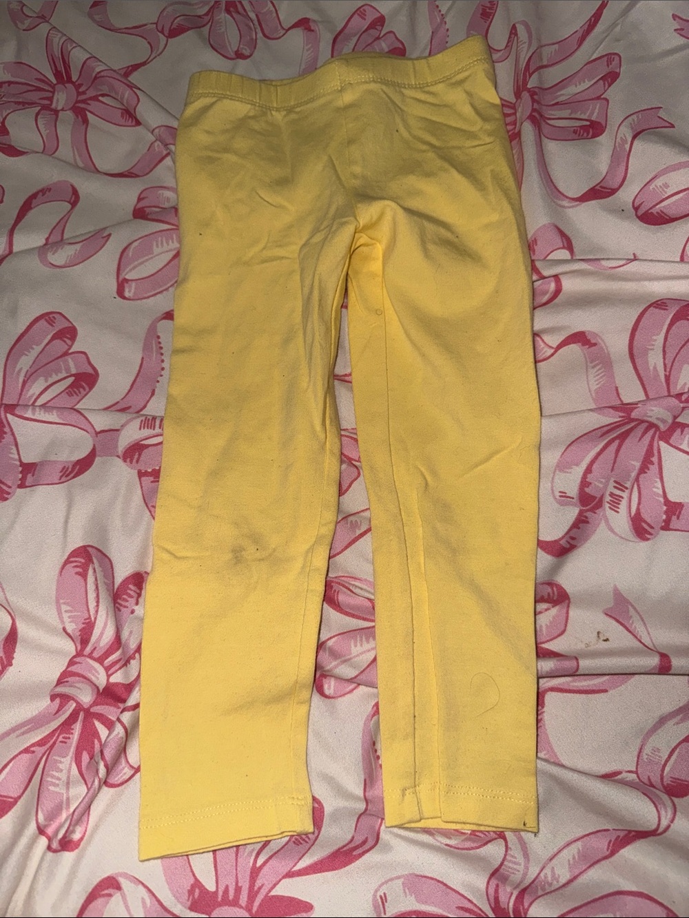 The Children's Place Yellow Cotton Stretch Leggings